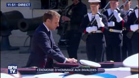 Emmanuel Macron nomme les deux militaires tués chevaliers de la légion d'honneur 
