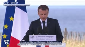 D-Day: Emmanuel Macron rend hommage aux commandos Kieffer