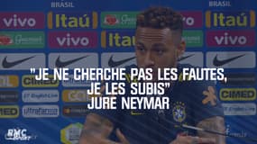 "Je ne cherche pas les fautes, je les subis" jure Neymar après son Mondial décevant