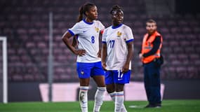 Grace Geyoro et Sandy Baltimore avec l'équipe de France, le 29 octobre 2024
