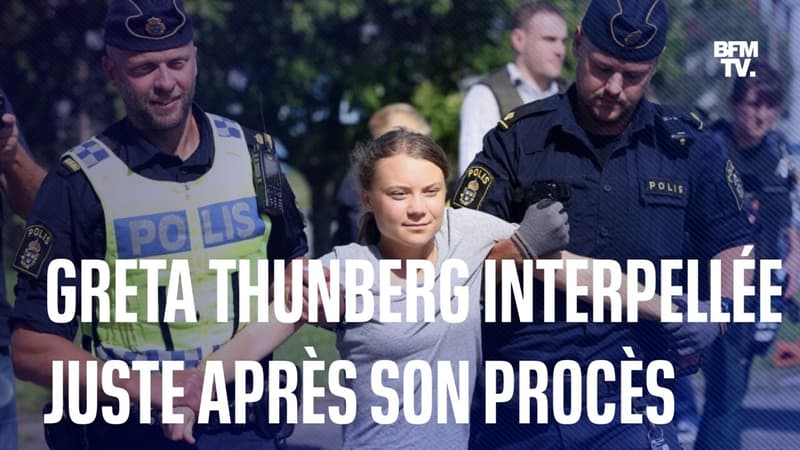 Greta Thunberg embarquée par la police quelques heures après son procès dans une autre affaire