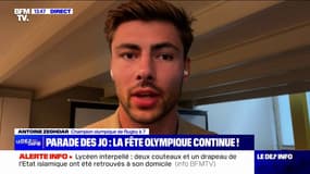 Parade des JO: "C'est génial de pouvoir partager un dernier moment" avec les autres athlètes français, affirme Antoine Zeghdar (rugby à 7)