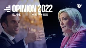 Emmanuel Macron et Marine Le Pen - Montage photos AFP