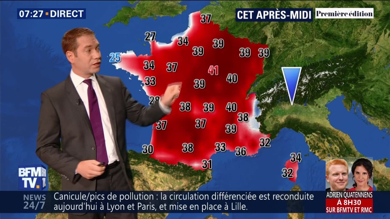 La météo pour ce mercredi 24 juillet 2019