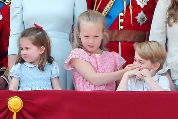 Le prince George en 2018, sur le balcon de Buckingham. 