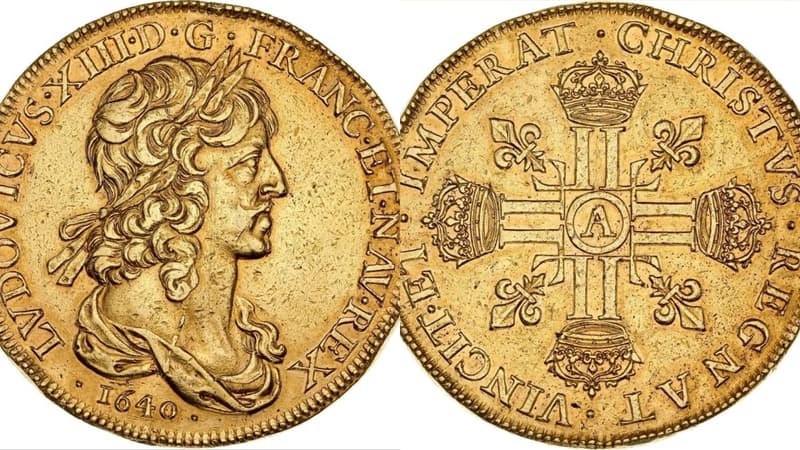 Son poids d'or vaut 8.800 euros et pourtant cette pièce est estimée à plus de 100.000 euros: pourquoi ce Louis d'or de 1640 mis aux enchères vaut si cher
