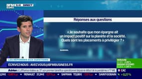 Les questions : Je souhaite que mon épargne ait un impact positif sur la planète et la société, quels sont les placements à privilégier ? - 03/11