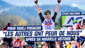Flèche Wallonne : "Les autres ont plus peur de nous" Tadej Pogacar réagit après sa victoire au mur de Huy