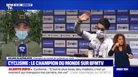 "C'est le plus beau des maillots": Julian Alaphilippe revient sur son titre de champion du monde sur BFMTV