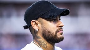 Neymar lors de la finale aller du championnat paulista entre Santos et Palmeiras (1-0), le 31 mars 2024