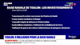 Toulon: 9 milliards d'euros investis pour la base navale