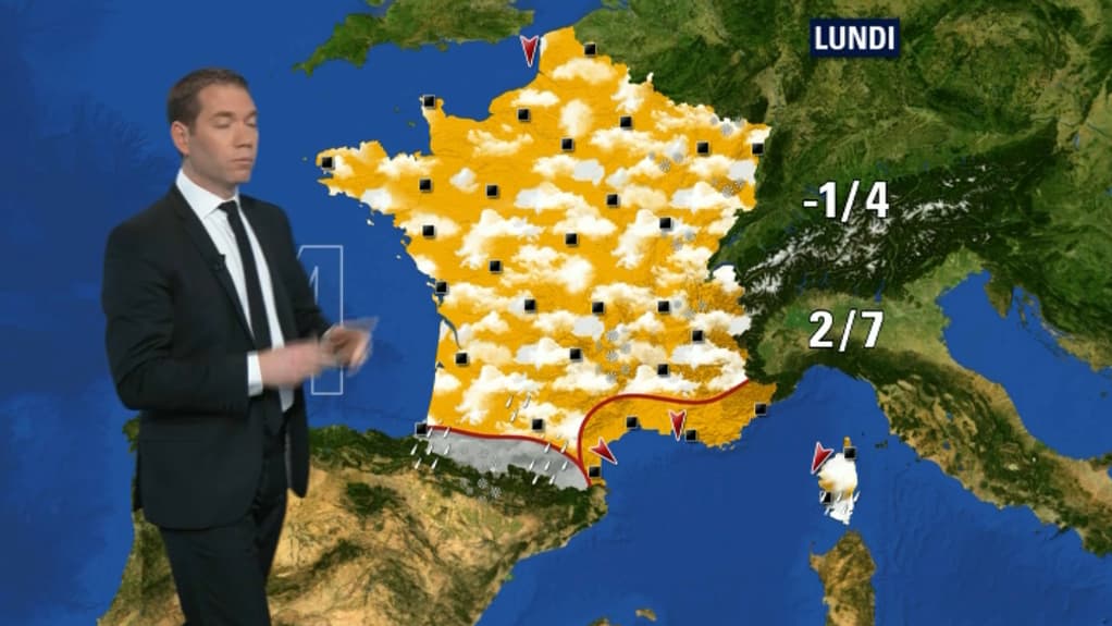 Le temps pour lundi Le temps pour lundi