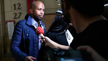 Le rappeur Rohff le 29 septembre 2017 avant son procès au tribunal correctionnel de Paris