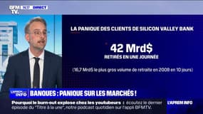 La panique des marchés financiers à la suite de la faillite d'une banque de la Silicon Valley