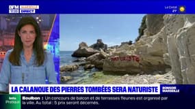 La calanque des pierres tombées sera naturiste