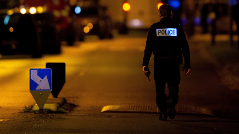 Un policier après l'attaque d'Eragny