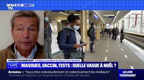 "Dans des rames de métro qui sont bondées, une minorité porte le masque" déplore le virologue Christian Bréchot