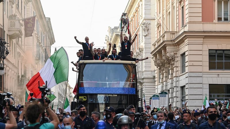 Euro 2021: la grosse fête des Italiens à Rome