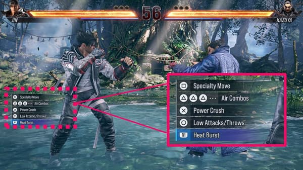 Les options de combat avec le mode Style Spécial activé dans Tekken 8
