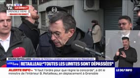 Attaque à la grenade à Grenoble: "Il n'y a pas de pronostic vital engagé", indique Bruno Retailleau