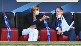 Florence Hardouin et Noël Le Graët, en juin 2021