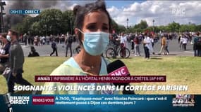 Soignants: violences dans le cortège parisien, des manifestants amers et déçus