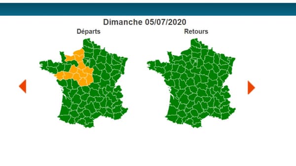 Prévisions pour la journée de dimanche 5 juillet Prévisions pour la journée de dimanche 5 juillet