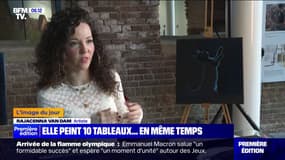 Cette artiste néerlandaise s'est lancé le défi de peindre 10 tableaux... en même temps