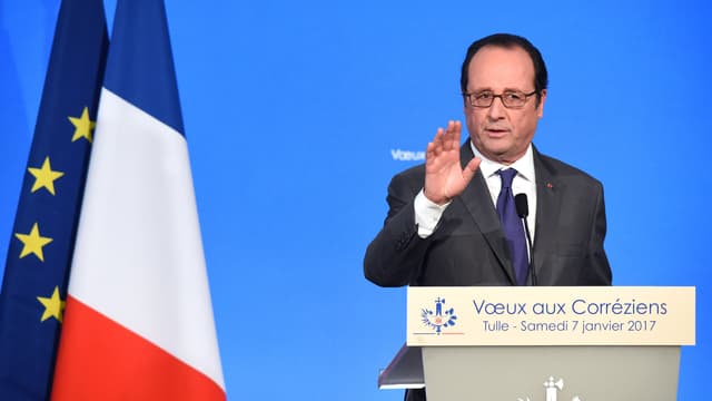 François Hollande à Tulle, le 7 janvier.