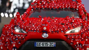 Le "taxi Phryge" de Théo Curin, le 28 août 2024 lors de la cérémonie d'ouverture des Jeux paralympiques