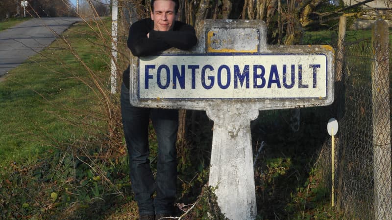 Fontgombault, nouvelle étape du tour de France des municipales d'Hugo Perrier.