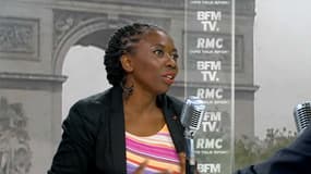 La députée France insoumise Danièle Obono, le 11 juin 2018 sur BFMTV et RMC. 