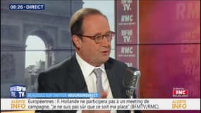 Pour François Hollande, Emmanuel Macron a voulu jouer "sur le vote utile" pour les européennes