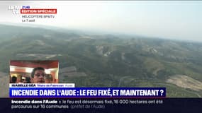 Feu fixé dans l'Aude: "On est dans l'action", affirme Isabelle Géa, maire de Fabrezan
