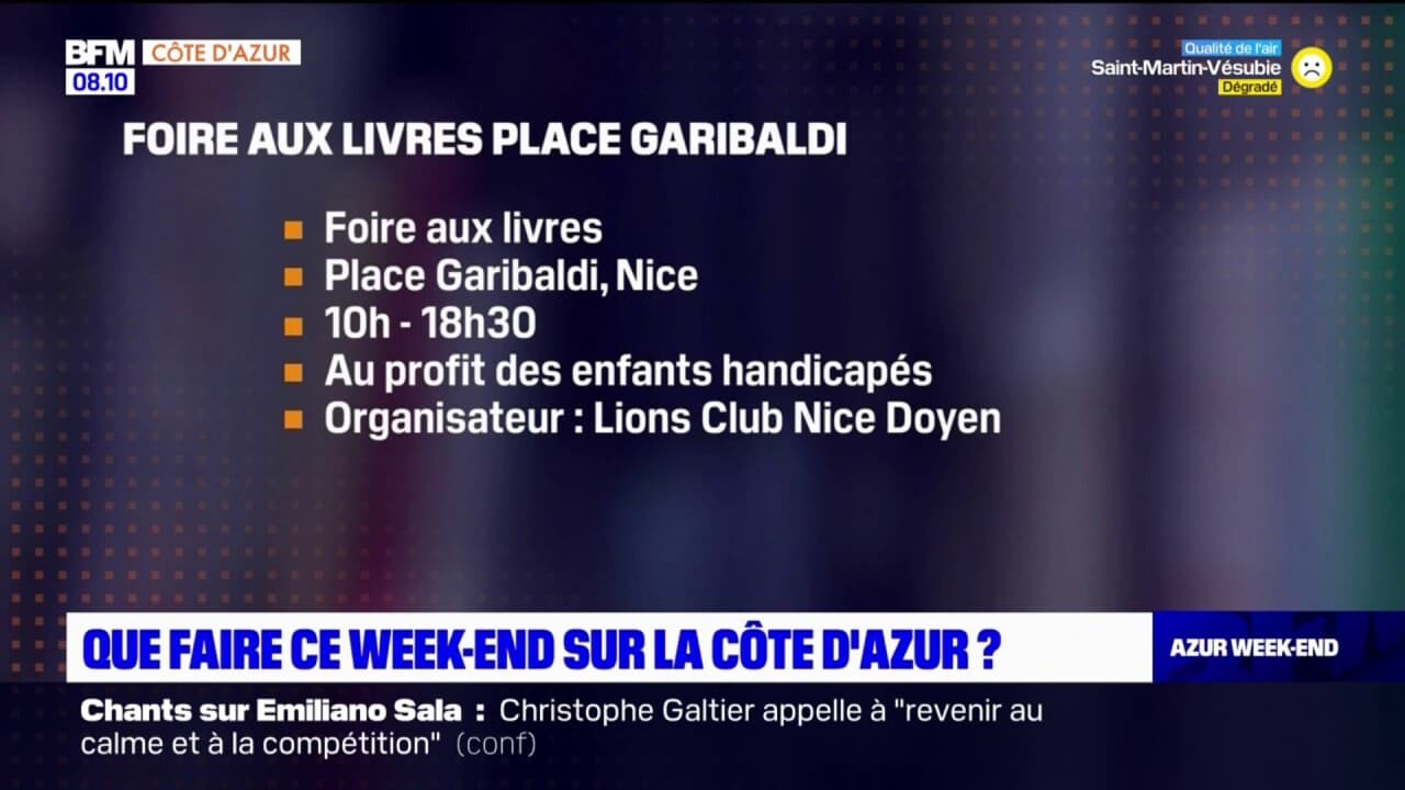 que faire ce week end cote d'azur