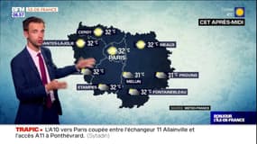 Météo Paris Ile-de-France: un ciel voilé voire nuageux ce vendredi et jusqu'à 32°C à Paris