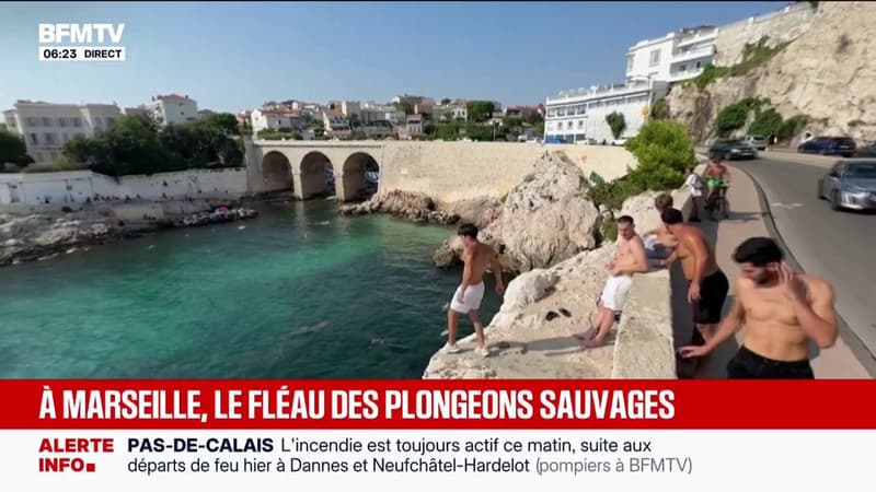 Marseille: les contrôles se multiplient pour dissuader les jeunes de faire des plongeons sauvages