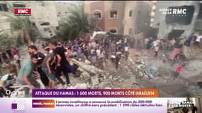 Attaque du Hamas: 1 600 morts, 900 morts côté israélien