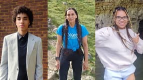 Montage de Kyle Prosper, Juliana Falcon et Giselle Prosper, qui ont été tués par leur frère et fils Nicholas Prosper en septembre 2024