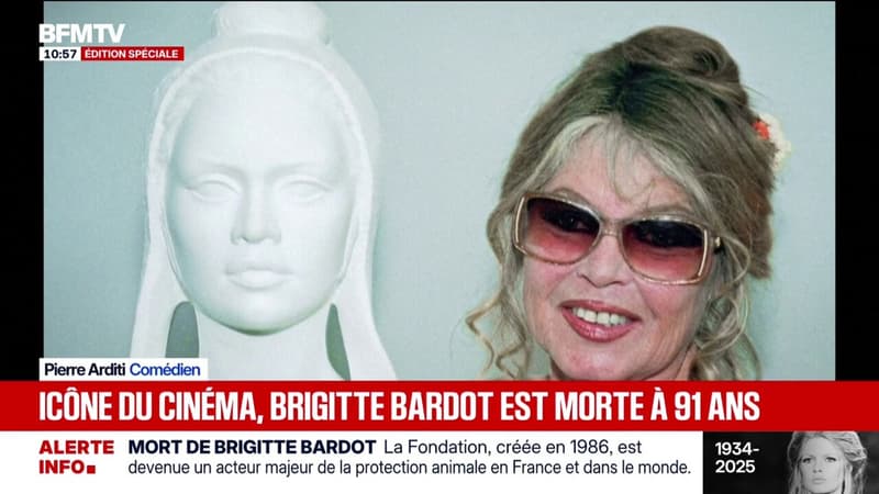 "Les gens qu'on aime ne meurt jamais": Pierre Arditi rend hommage à Brigitte Bardot, "une actrice formidable"