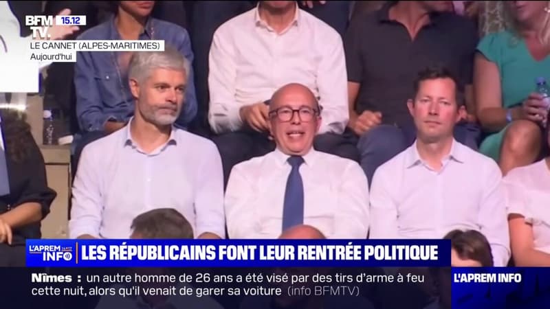 Rentrée politique: Laurent Wauquiez et Éric Ciotti côte à côte à l'université d'été des Républicains
