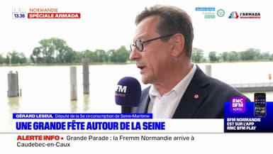 Grande Parade de l'Armada: Gérard Leseul, député de la 5e circonscription de Seine-Maritime, salue l'Armada, un événement "exceptionnel"