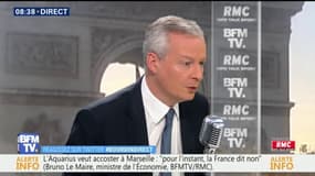Aquarius à Marseille : "Pour l'instant, la France dit non", assure Bruno Le Maire