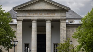 La façade du palais de justice de Quimper,  le 6 mai 2025.