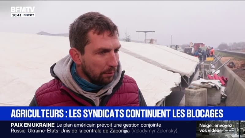 "On ne pouvait pas lever le barrage": ces agriculteurs vont passer le réveillon de Noël sur l'A64 faire entendre leur colère