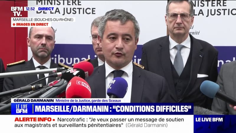 Narcotrafic: Gérald Darmanin assure que les magistrats font face à une 