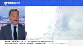 Les Alpha-jet de la Patrouille de France survolent des établissements de santé - 16/07