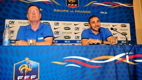 Philippe Tournon et Karim Benzema, en 2012