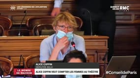 Paris: Alice Coffin, élue au conseil municipal propose de compter les femmes dans les théâtres parisiens afin d'accorder des subventions