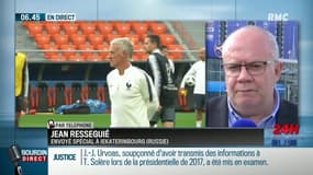 "La phrase qui est ressortie lors de la conférence de presse c'est 'il faut hausser le niveau de jeu" de l'équipe de France"
